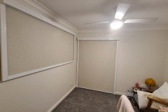 Linesque Blockout Soba in a Full Surround Dim Out White Square Faced Cassette