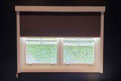 Palm Beach Blockout Quartz in White Square Faced Side Dim Out System
