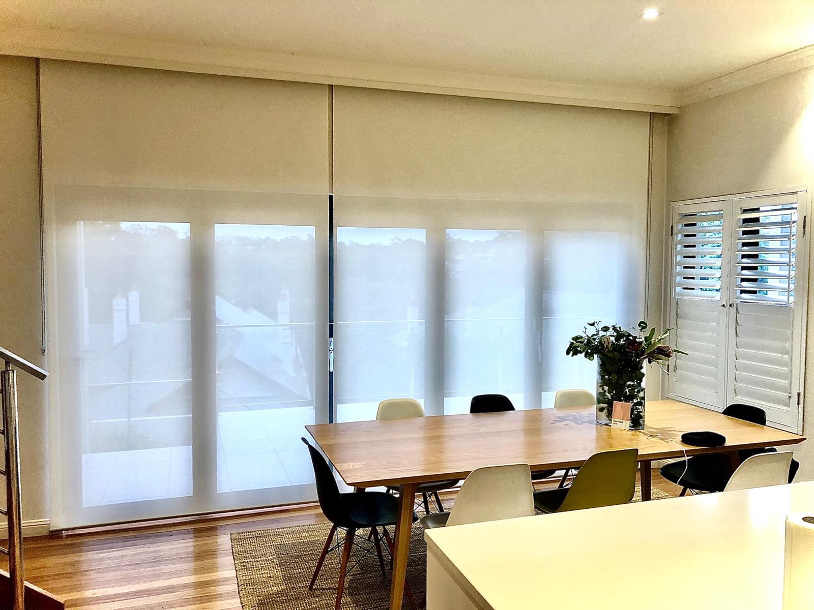 Double roller blinds