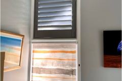 Basswood-Raked-MYT-Shutter-F31-Storm-with-Louvolite-Como-Alba-Roller-Blind