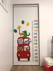 Animals Bus Custom Printed Roller Blind - Kids Room