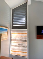 Basswood-Raked-MYT-Shutter-F31-Storm-with-Louvolite-Como-Alba-Roller-Blind