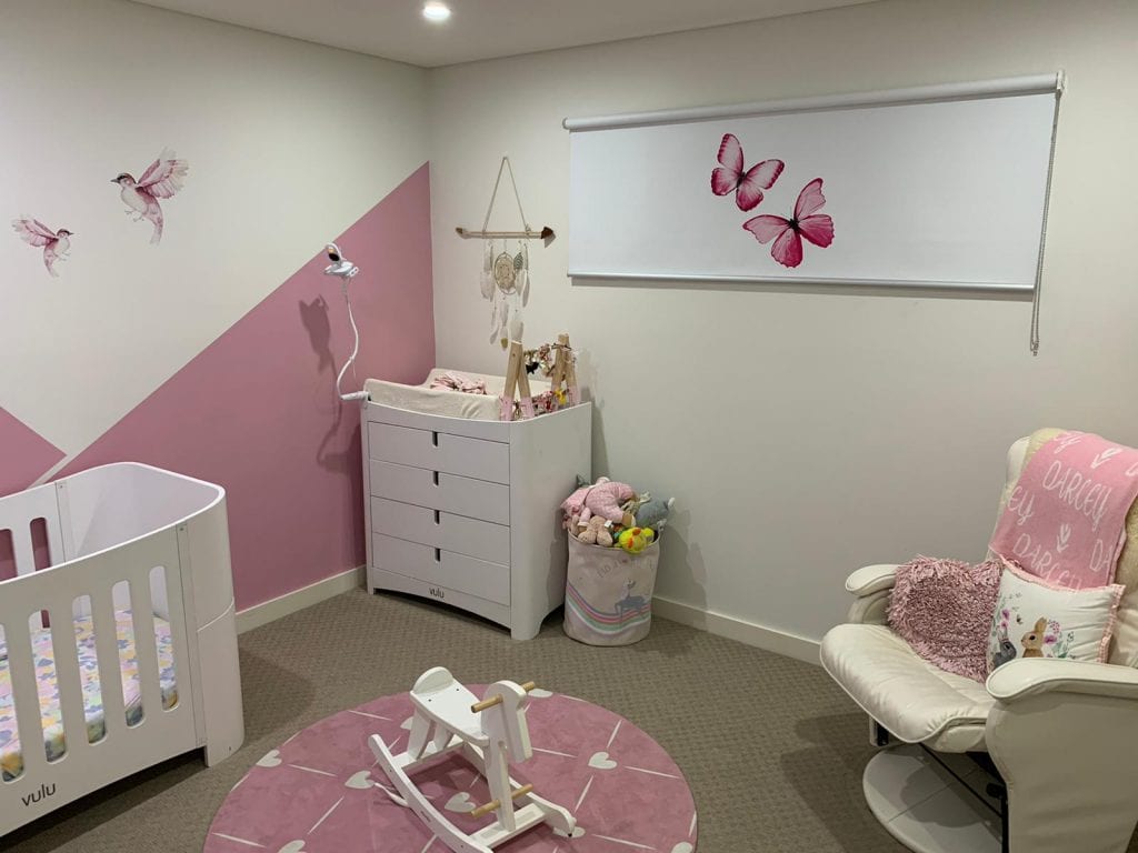 Butterfly Printed Roller Blinds – Baby Room